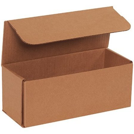 BOX PACKAGING Corrugated Mailers, 10"L x 4"W x 4"H, Kraft M1044K